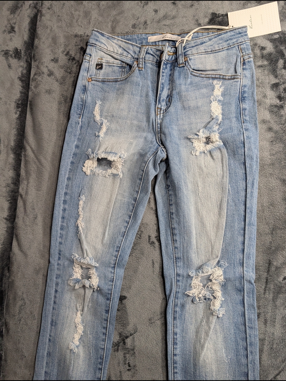KanCan Light Blue Distressed Skinny Jeans